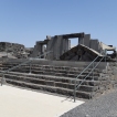 De restanten van de synagoge van Chorazin