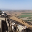 Vanaf de Mount Bental zien we Syrië liggen.