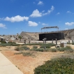 Het theater van Caesarea is niet helemaal zichtbaar.