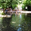 Sommigen gaan even het water in