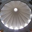 De koepel van de kerk aan de binnenkant