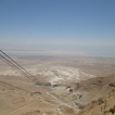 We gaan met de kabelbaan de Masada op