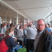 We zijn op de luchthaven Ben Goerion aangekomen om naar huis te gaan.