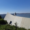 Het eind van de hal van Yad Vashem