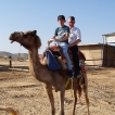 Samen met Stephan op het kameel