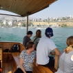 Het uitzicht op de stad Tiberias.