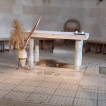 In de kerk gebouwd over de plaats van de wonderbare spijziging is een moza&iuml;ek te zien.