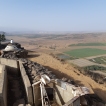 Vanaf de Mount Bental zien we Syri&euml; liggen.