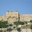 Vanuit de hof van Gethsemane zien we duidelijk de gesloten gouden poort