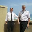 De twee reisleiders in Jaffa