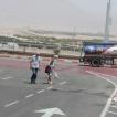 De temperatuur bij het BP station van Eilat is 41 graden