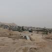 In de kabelbaan zicht op Tel Jericho